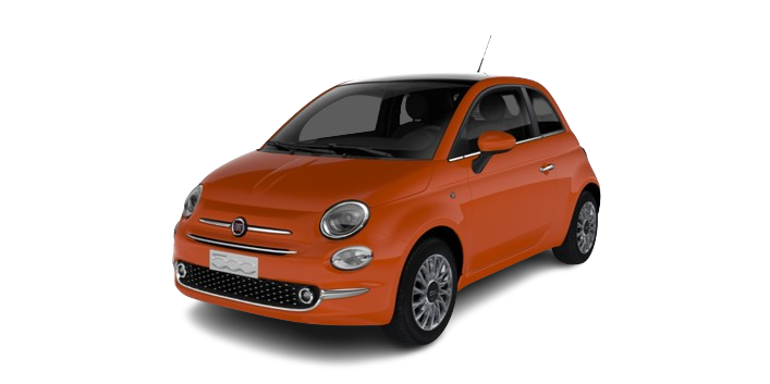All-Electric Fiat 500 - Sicilian Orange